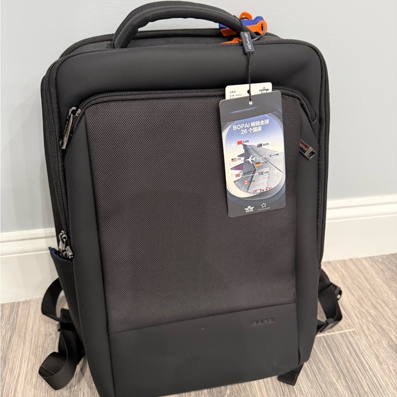 Sleek Black Men's Backpack by